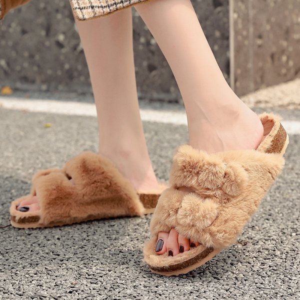 Women's Outer Wear Warm Winter Cotton Slippers